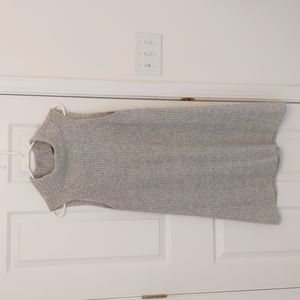 Light Gray Mockneck Sweater Dress